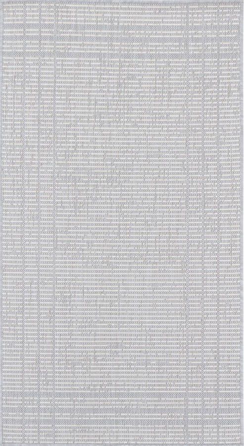 Surya Buitenkleed Balkon Terras Keuken Modern Scandinavisch Tapijt KASSIE Grijs Ivoor 80x150 cm