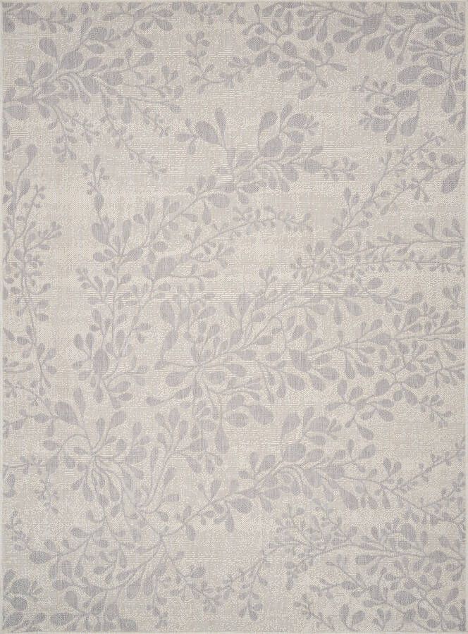 Surya Buitenkleed Balkon Terras Keuken Modern Scandinavisch Tapijt MOLLY Ivoor Grijs 120x170 cm