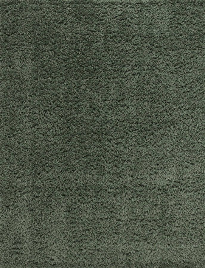 Surya Vloerkleed Woonkamer Slaapkamer Zacht Hoogpolig Shaggy Tapijt SOSO Groen 120x180 cm