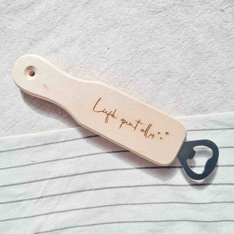 SUS Design Flesopener liefde opent alles trouwcadeau korting cyber week