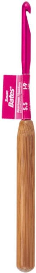 Susan Bates bamboe haaknaald met aluminium naald B3206I