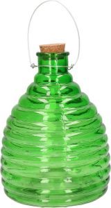 Shoppartners Wespenvanger wespenval groen van glas 21 cm Ongediertevallen Ongediertebestrijding