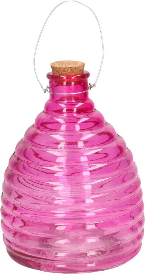 Svenska Living Wespenvanger wespenval roze van glas 21 cm Ongediertevallen Ongediertebestrijding