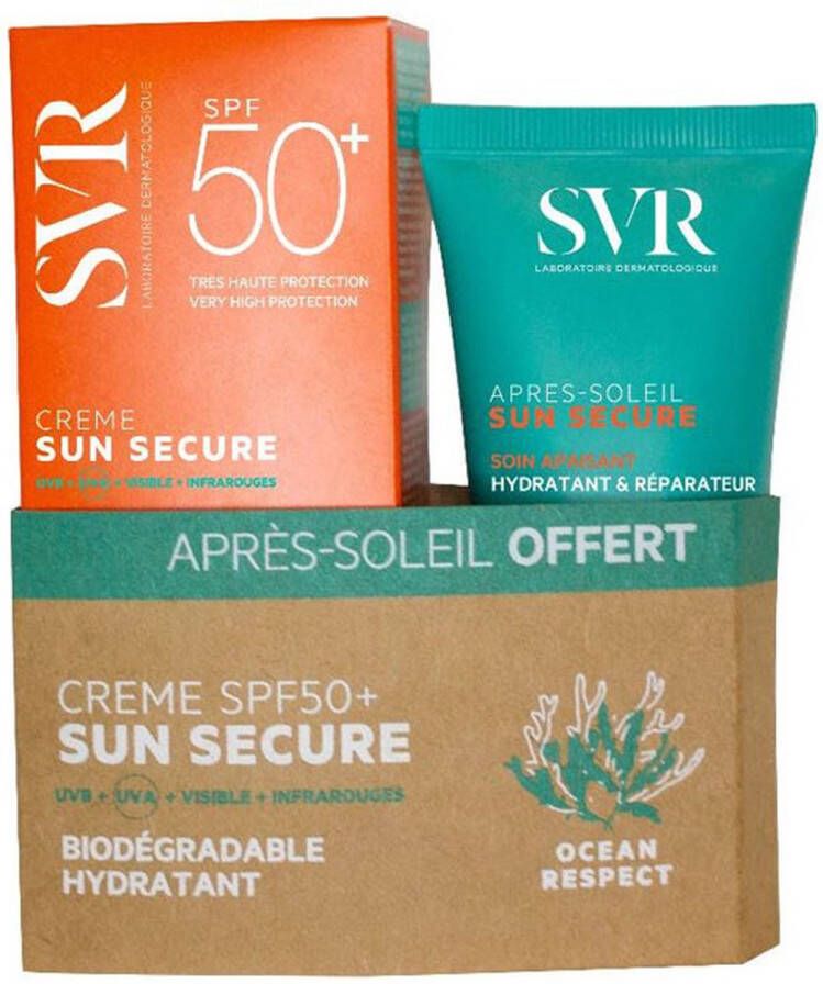 SVR Sun Secure Crème Hydratant + Gratis Aftersun Melk 50ml SPF50+