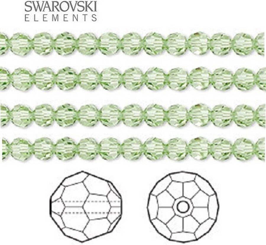 Swarovski Elements 36 stuks ronde kralen 4mm peridot 5000