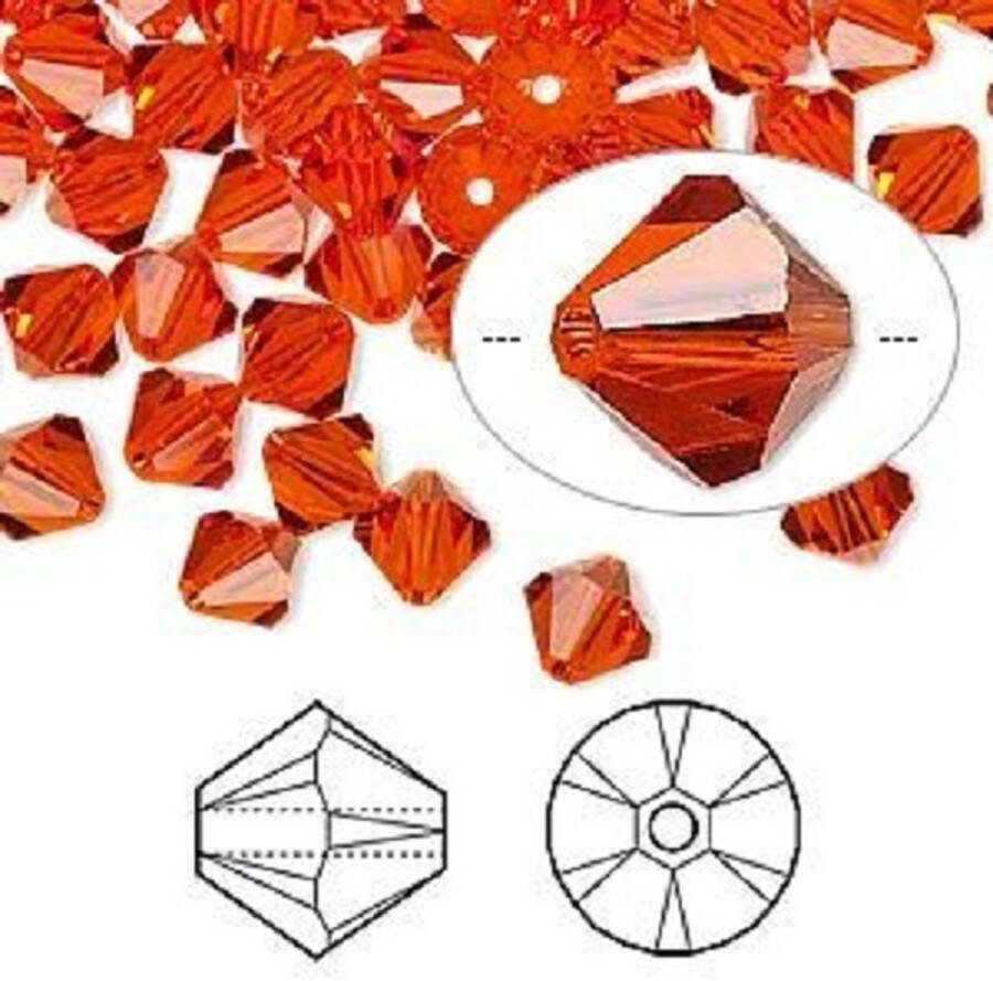 Swarovski Elements 36 stuks Xilion Bicone kralen (5328) 6mm hyacinth