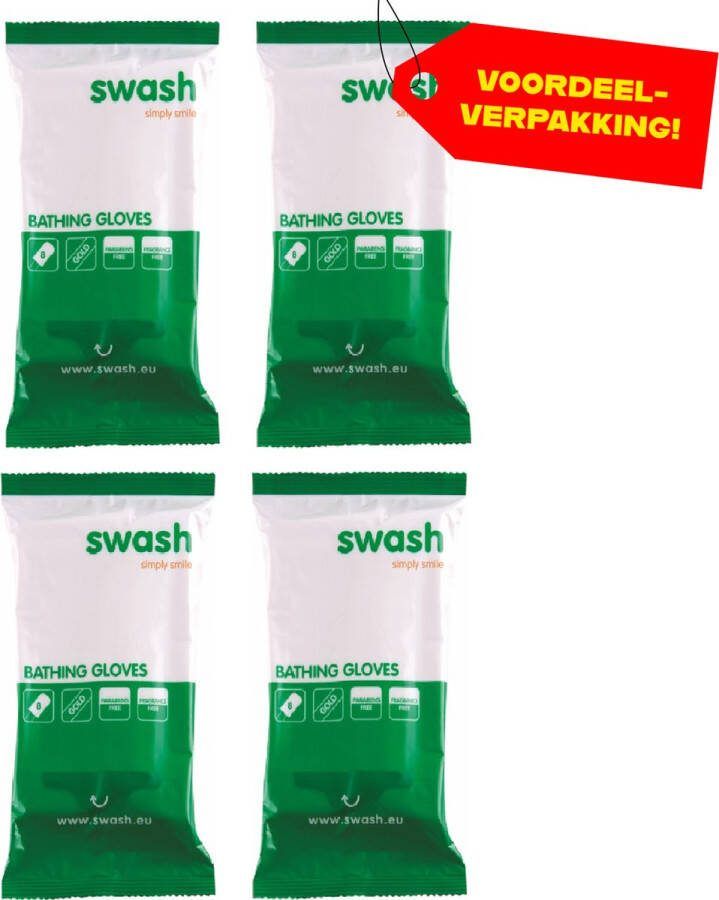 Swash 4x Washandjes Parfumvrij 8-pack Voordeelverpakking!