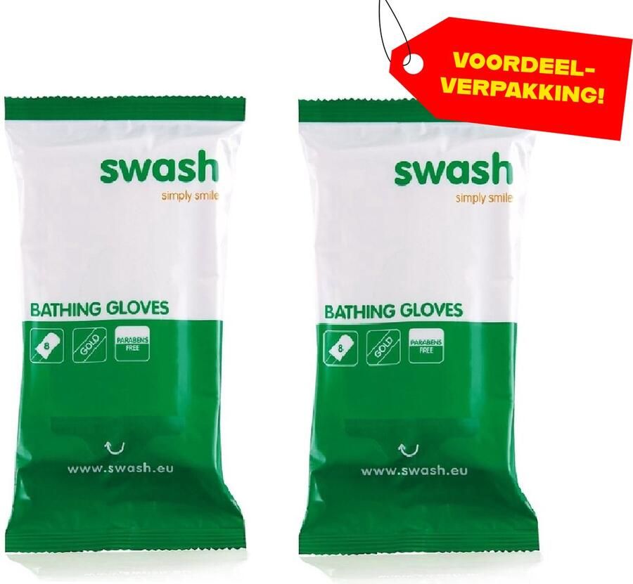 Swash 2x Washandjes Geparfumeerd 8-pack Voordeelverpakking!
