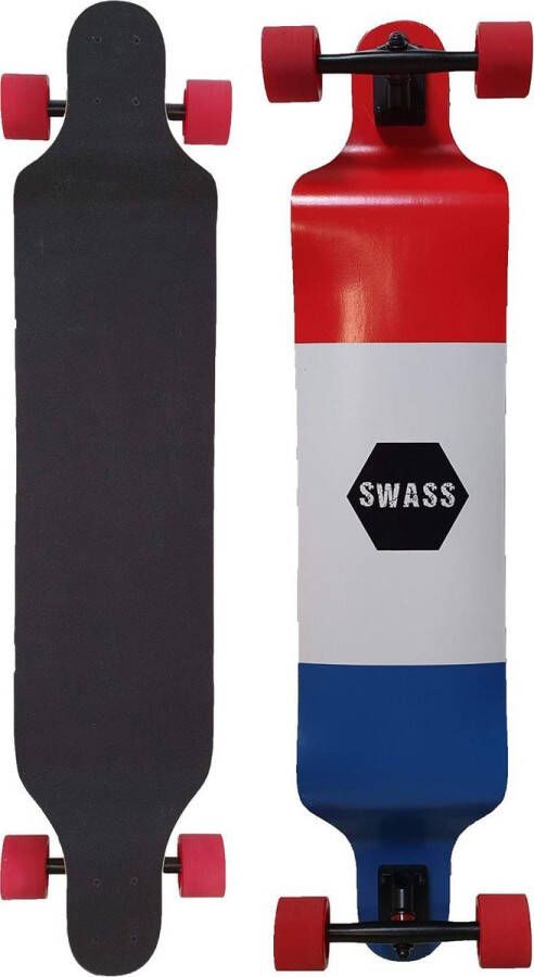 SWASS Longboard Red White Blue