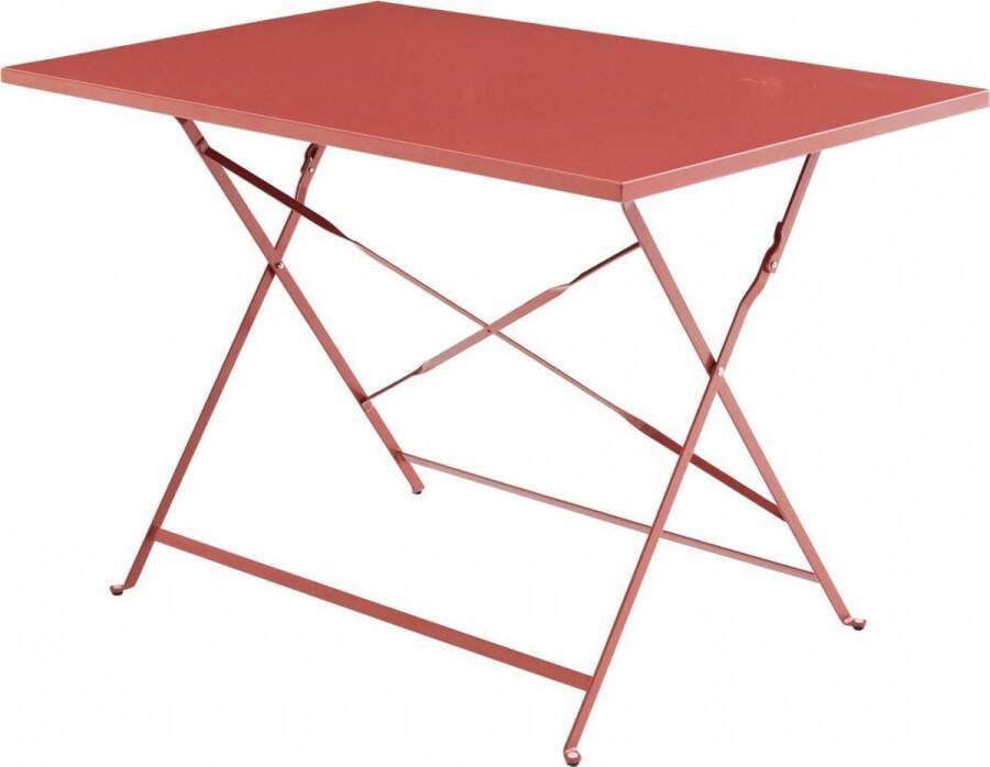 Sweeek Inklapbare metalen bistrotafel 110 x 70cm voor 4 personen