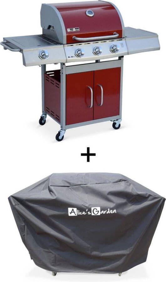 Alice's Garden Gas BBQ Richelieu Rood Hoes 4 Branders