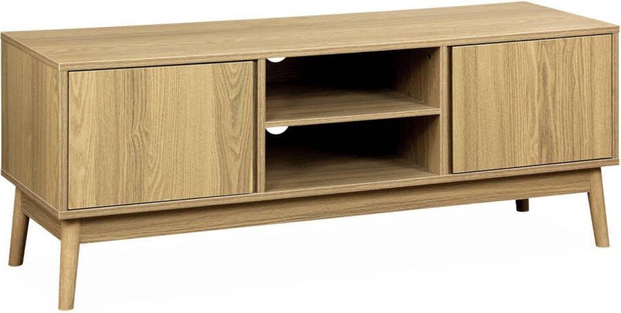 Sweeek TV-meubel met houteffect 2 deuren 120 cm