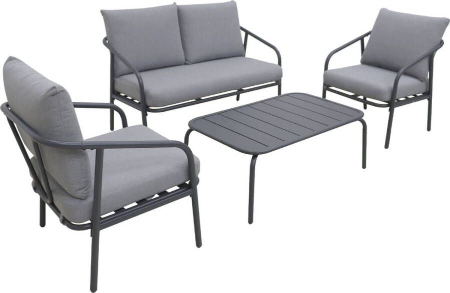 Sweeek Metalen loungeset 4 zits