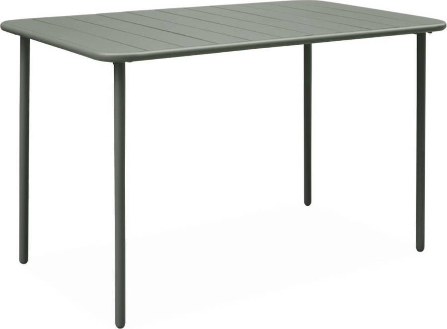 Sweeek Metalen tuintafel voor 4 personen amelia 120 x 70cm