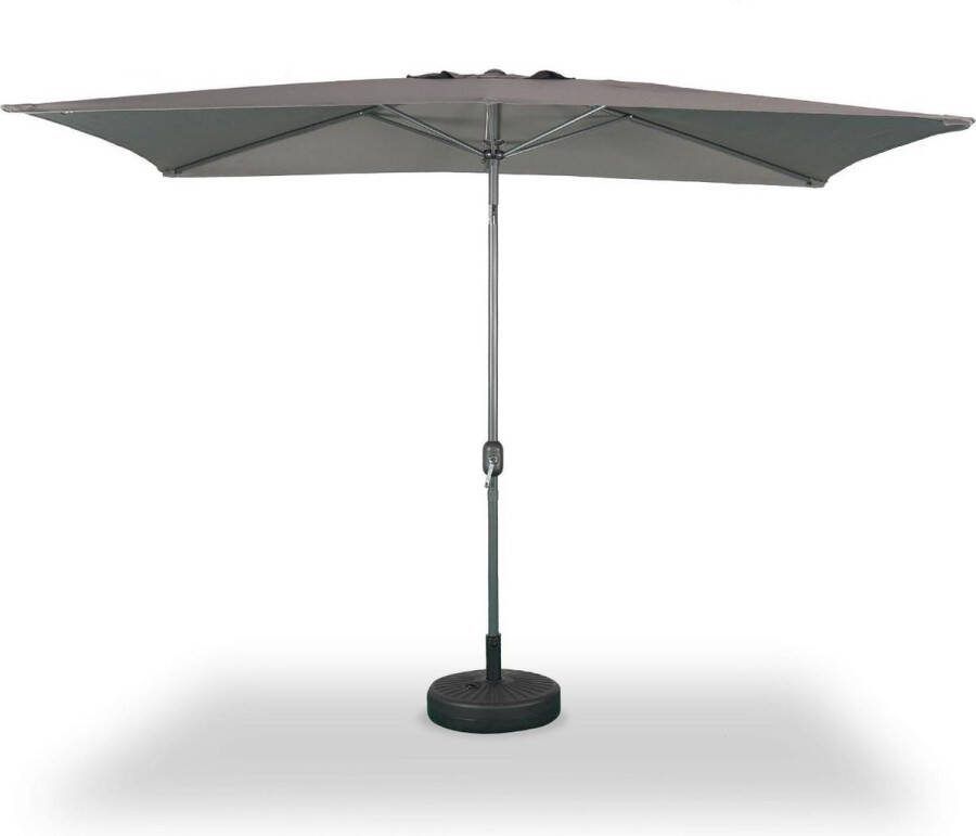 Alice's Garden Stokparasol TOUQUET 196x296cm Rechthoekig Grijs