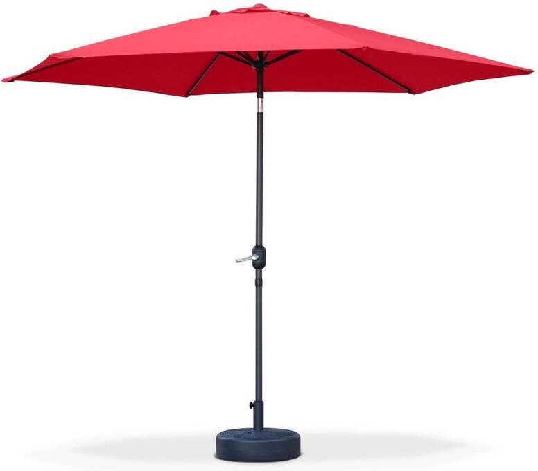 Alice's Garden Stokparasol TOUQUET Ø295cm Rond Rood