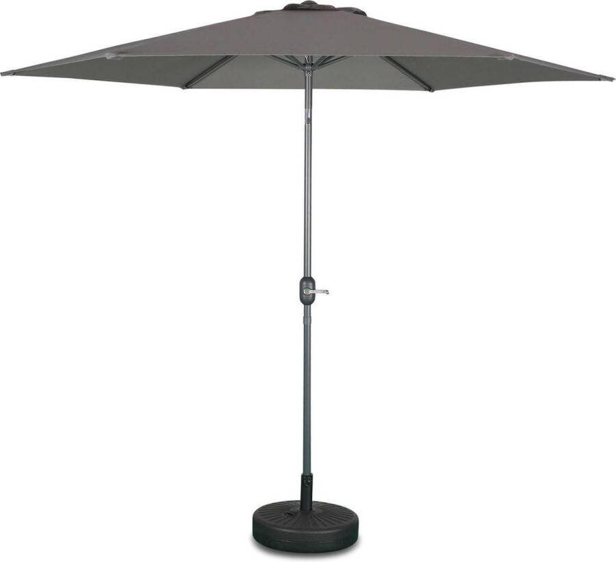 Alice's Garden Stokparasol TOUQUET Ø295cm Rond Grijs