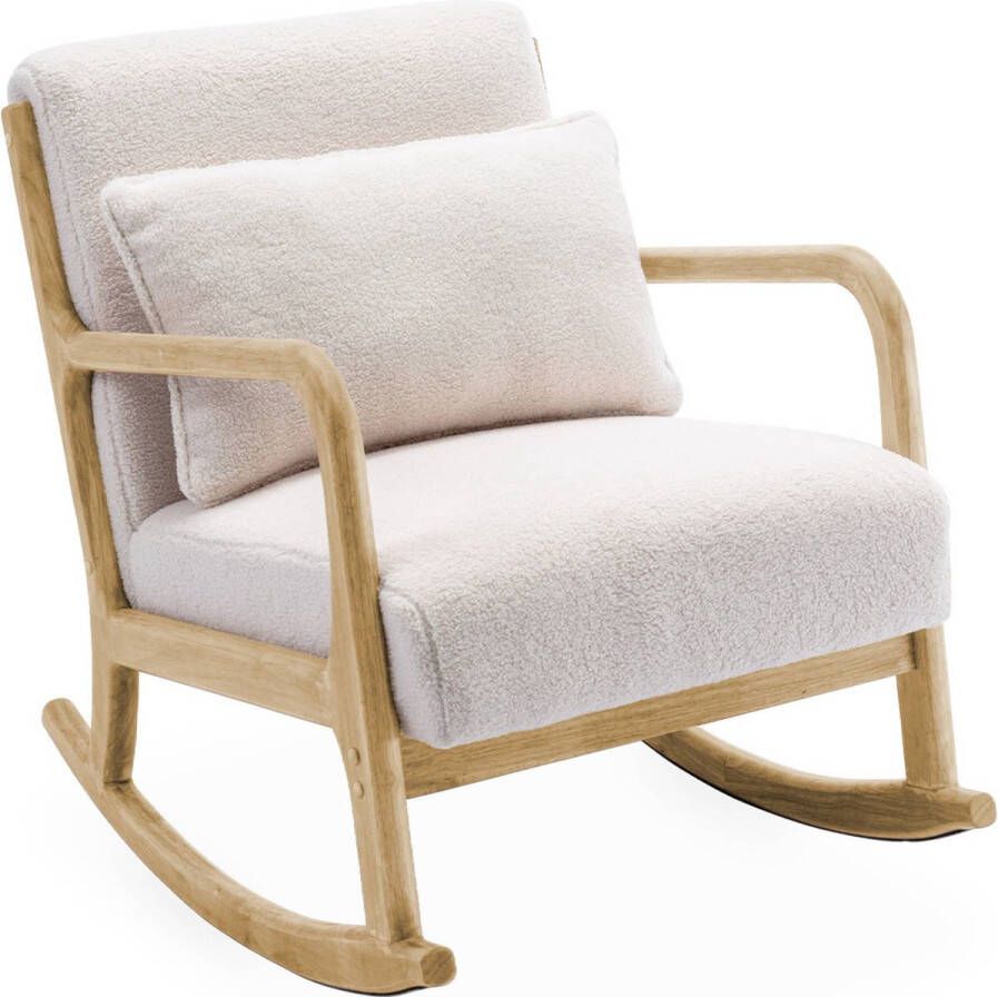 Sweeek Schommelstoel bouclé lorens 655x 87x 815cm