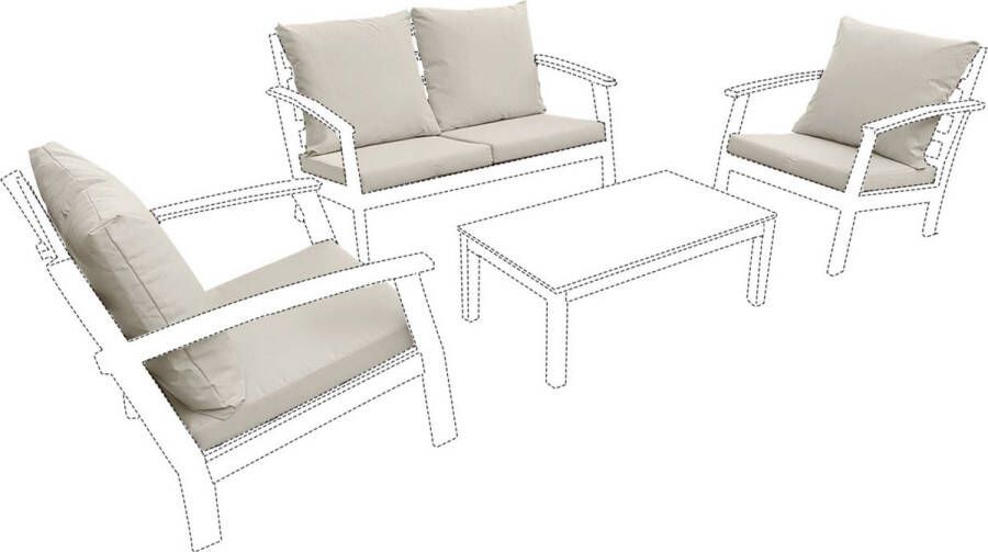 Sweeek Set kussenhoezen loungeset ushuaia 8 kussenhoezen