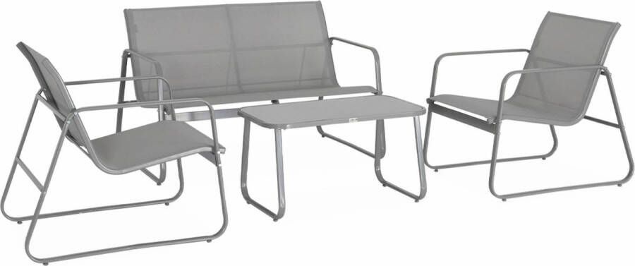 Sweeek Tuinmeubelset silvi 4-persoons