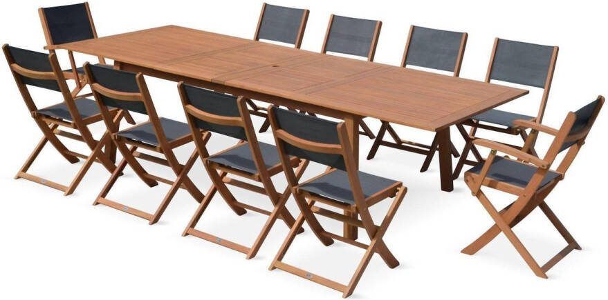Alice's Garden Uitschuifbare tuintafel gemaakt van hout vane 200-250-300cm