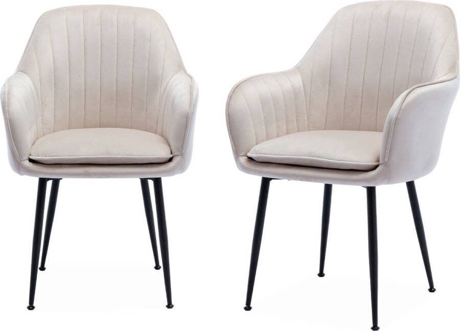 Sweeek Velours fauteuils shella b 57 x d 59 x h 84 5 set van 2