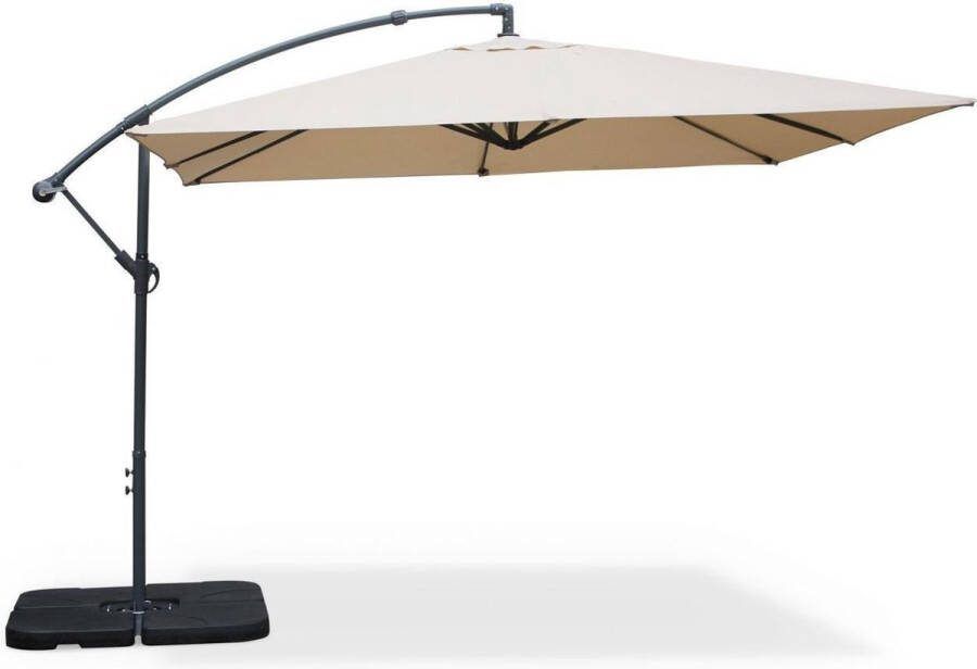 Alice's Garden Vierkante zweefparasol Hardelot 3x3m