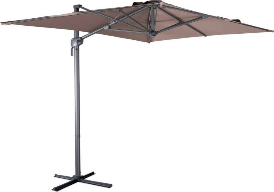 Alice's Garden | Zweefparasol Antibes | Rechthoekig | 2x3m | Taupe