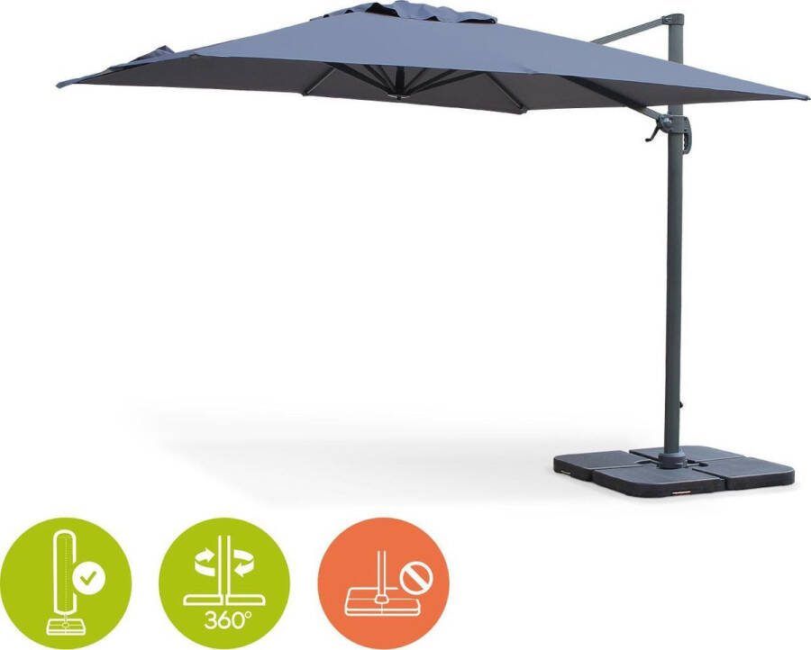Alice's Garden Zweefparasol Falgos 3x3m