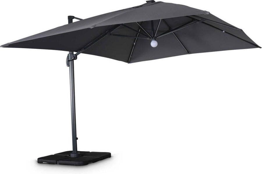 Alice's Garden Luce zweefparasol van hoge kwaliteit 3x4m