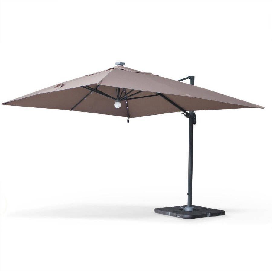 Alice's Garden Luce zweefparasol van hoge kwaliteit 3x4m