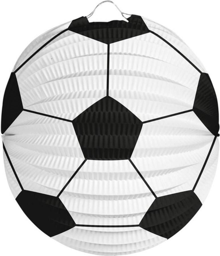 Sweet-One 3 lampionnen voetbal zwart wit lampion voetbal EK WK sport decoratie
