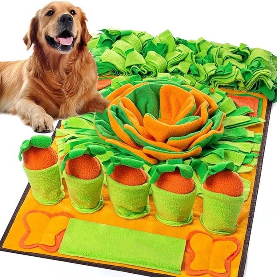 Sweet-One Honden activiteiten en snuffelmat Playing with Carrots hond snuffelmat speelmat slowfeeder dog speelgoed