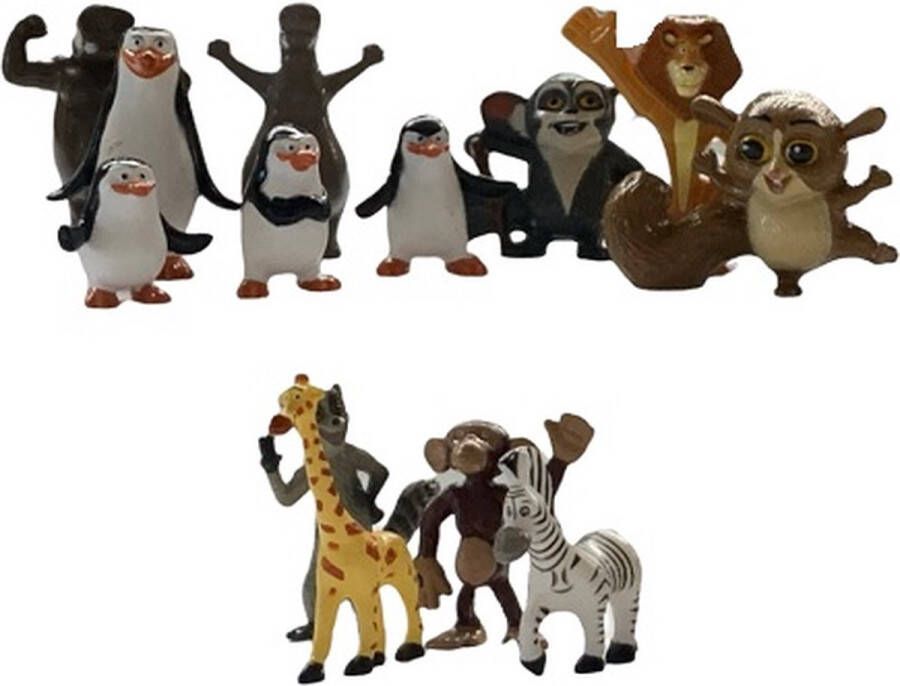 Sweet spa Speelfiguren speelset mini's ca 3 cm Madagascar