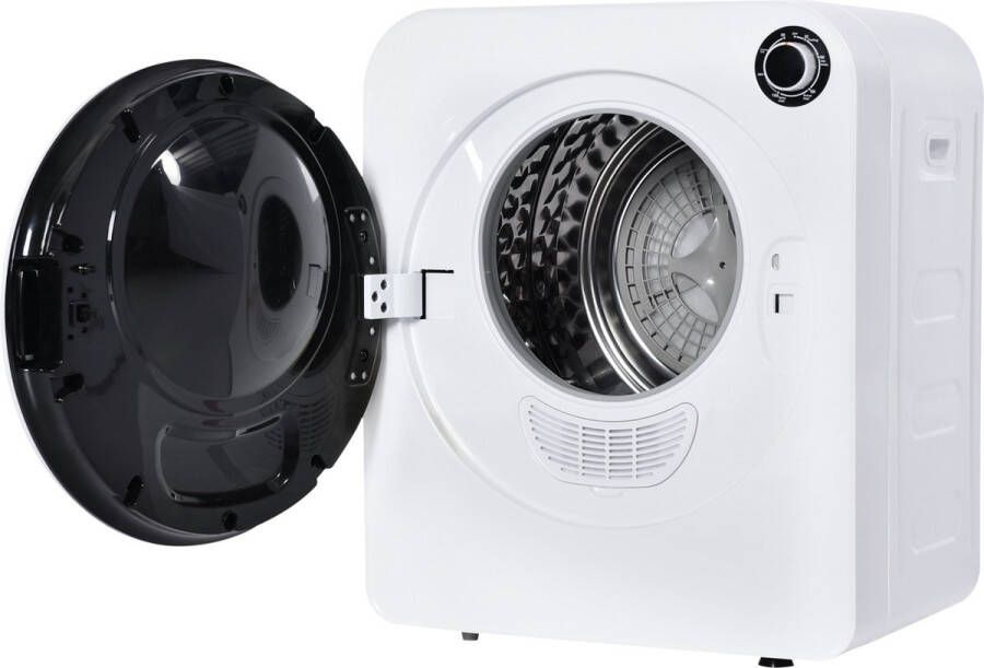 Sweiko Afvoerluchtdroger Wasdroger RVS droger 3 kg 830W Wit Drievoudige filter 5 programma's wit Overhittebescherming Wandmontage [Energieklasse C]