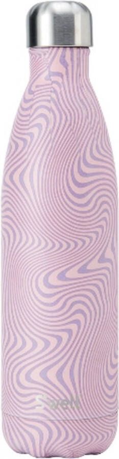 S'WELL Thermosfles 0.75 L Driedubbelwandig Roze- Lavender Swirl