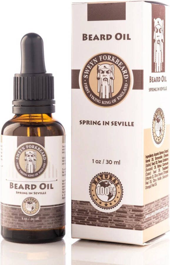 Sweyn Forkbeard Baardolie Spring in Seville Natuurlijk & Biologisch Vegan Handmade