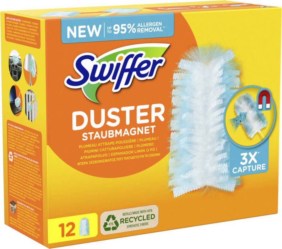 Swiffer Duster Trap & Lock Navulling 12 stuks
