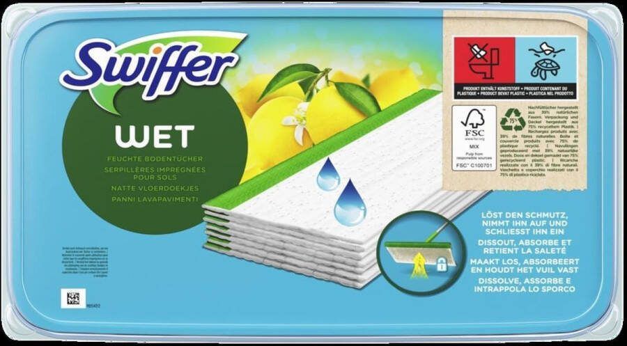 Swiffer Vochtige Vloerdoekjes Vloerreiniger Natte vloerdoekjes 3 x 10stuks