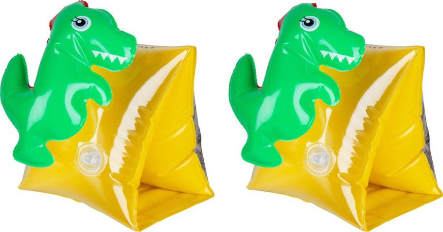 Swim Essentials Zwembandjes Dinosaurus Zwemvleugels 2-6 jaar 15-30 kg Groen Geel