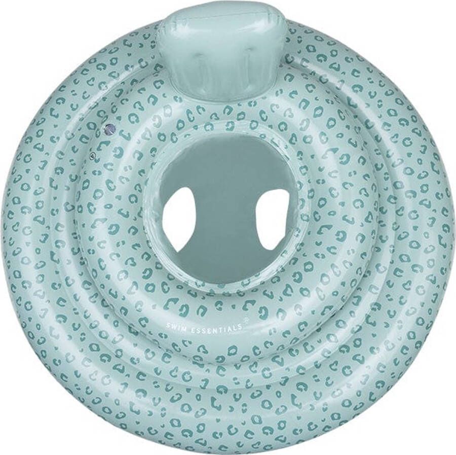 Swim Essentials Baby Zwemband Groen Panterprint Baby Float & Zwemzitje 0-1 jaar