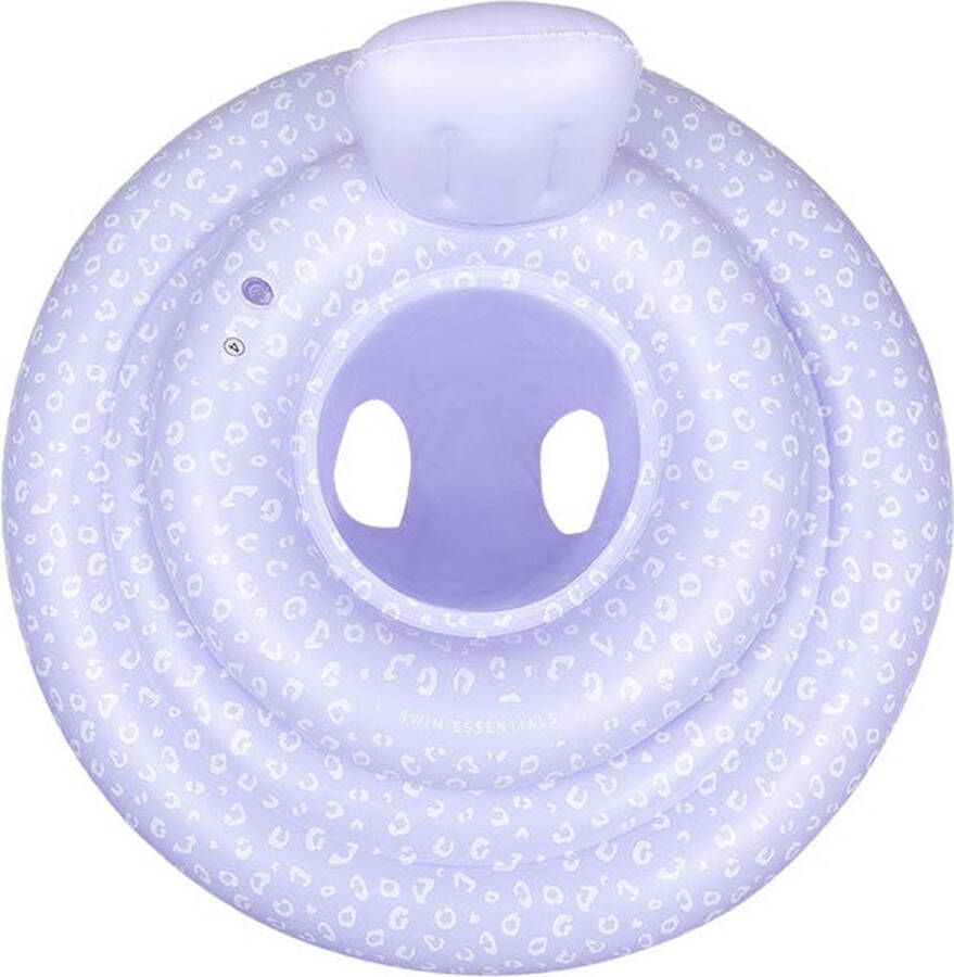 Swim Essentials Baby Zwemband Lila Panterprint Baby Float & Zwemzitje 0-1 jaar