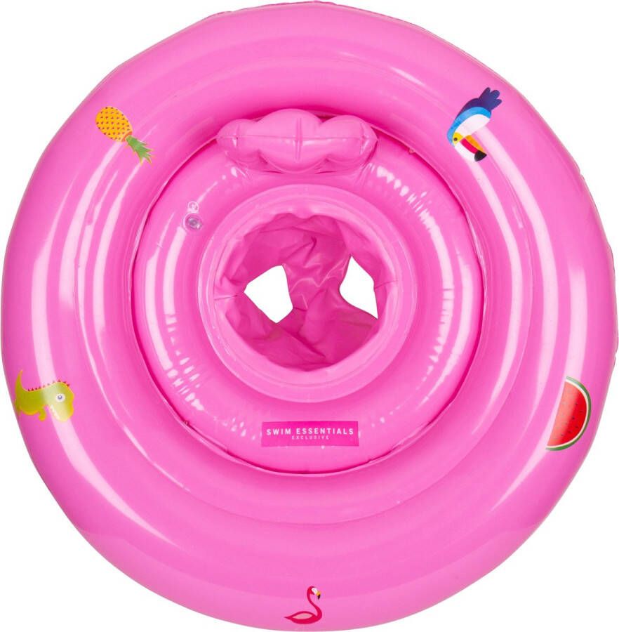Swim Essentials Baby Zwemband Roze Baby Float & Zwemzitje 0-1 jaar