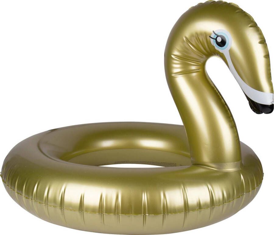 Swim Essentials Opblaasbare Gouden Zwaan Zwemring Groot 105 cm