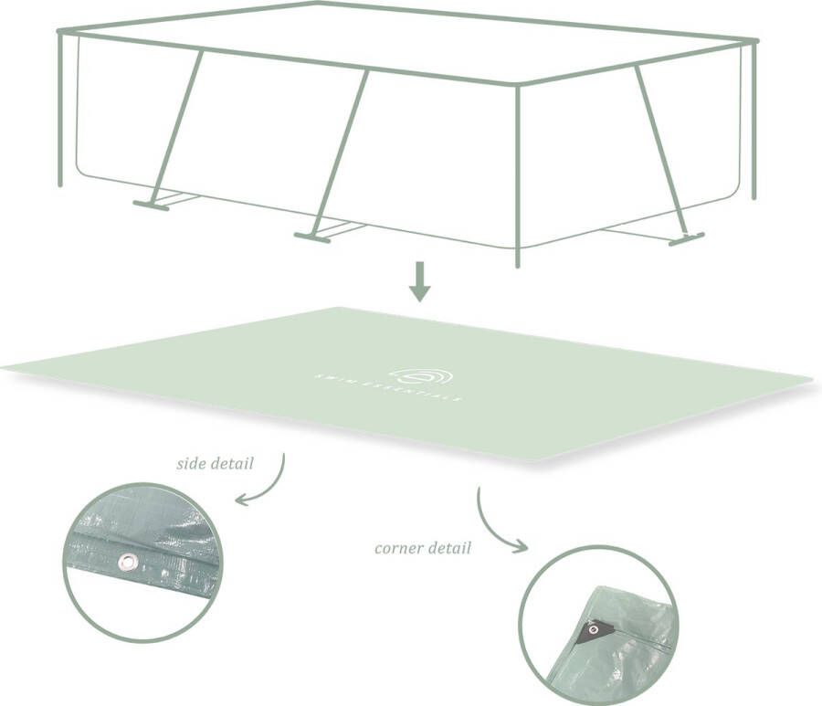 Swim Essentials Grondzeil Zwembad ondervloer Rechthoek 200 x 300 cm