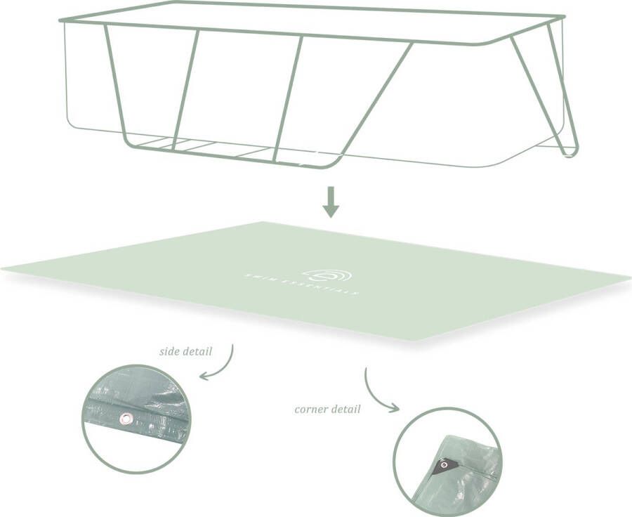 Swim Essentials Grondzeil Zwembad ondervloer Rechthoek 200 x 400 cm