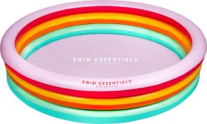 Swim Essentials Kinderzwembad Regenboog 3 Ringen 150 Cm