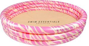 Swim Essentials Opblaasbaar Zwembad Kinderzwembad Roze Zebra Ø 150 cm