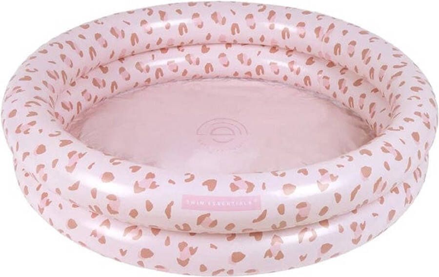 Swim Essentials Opblaasbaar Zwembad Baby & Kinder Zwembad Old Pink Panterprint Ø 100 cm