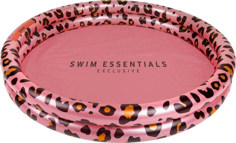 Swim Essentials Opblaasbaar Zwembad Baby & Kinder Zwembad Rosé Goud Panterprint Ø 100 cm